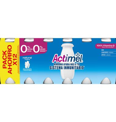 Actimel Danone 0% 12 Unidades