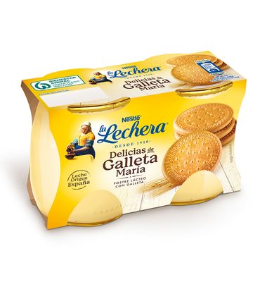 Postre La Lechera pack 2 galleta maría 2 unidades