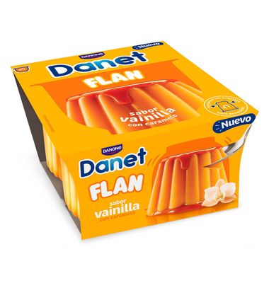 Flan Danet Vainilla 4 Unidades