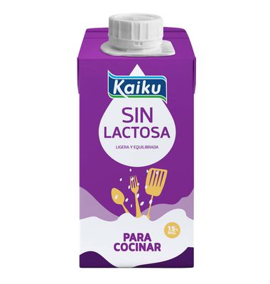 Nata para cocinar sin lactosa KAIKU, brik 200 ml