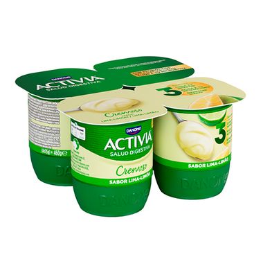 Bífidus Activia cremoso pack 4 lima limón 4 unidades