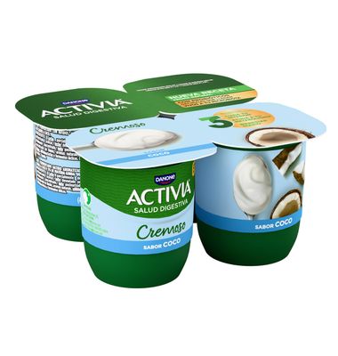 Activia Danone Cremoso Coco 4 Unidades