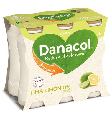 Danacol Danone Beber Lima-Limón 6 Unidades