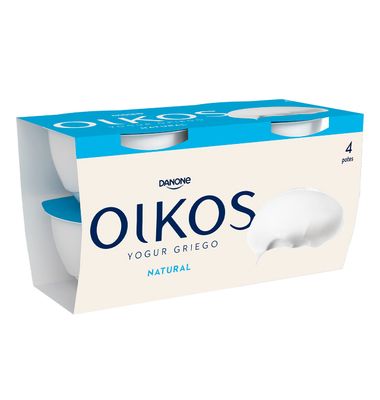 Yogur Danone Oikos Natural 4 Unidades