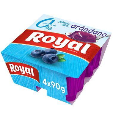 Gelatina Royal 0% Arandanos Pack 4 Unidades