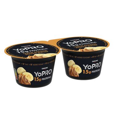 Yogurt Yopro Danone Banana Y Mantequilla Cacahuete 2 Unidadesd