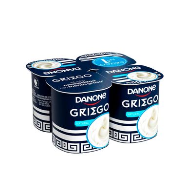Yogur Danone Griego Natural 4 Unidades