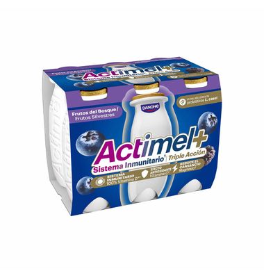 Actimel+ Danone Frutos Del Bosque 6 Unidades