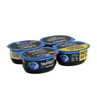 Yogur Yopro Danone Arándanos 4 Unidades