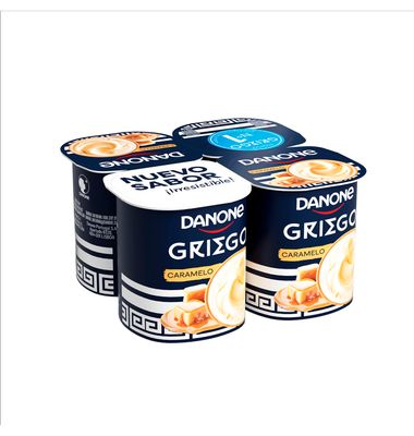 Yogur Grieg Danone Caramelo 4 Unidades