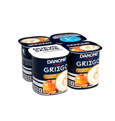 Yogur Griego Danone Pack 4 Manzana Y Canela 4 unidades