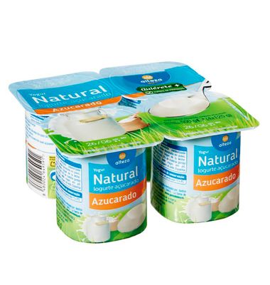 Yogur Alteza Natural Azucarado 4X 125 G