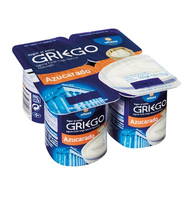 Yogur Grieg Alteza Natural Azucarado 4X 125 G