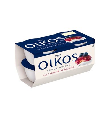 Yogur Oikos Tarta Arandano 4 Unidades