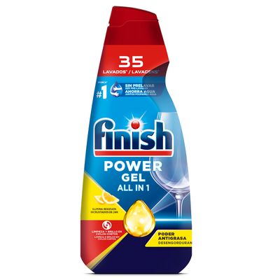 Lavavajillas Finish Gel Limón 35 Dosis 700 ml