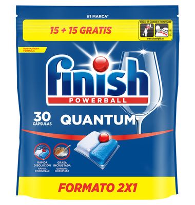 Lavavajillas Finish Quantum 15+15 30 Dosis