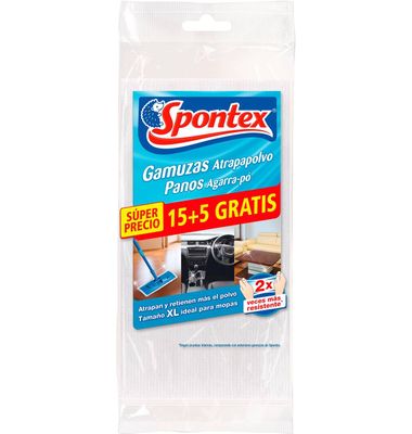 Gamuza Spontex Atrapapol.15+ 5 Unidades 20 ud