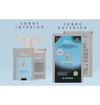 Sobre Perfumado Aura Bebé Y Colonia 7 G