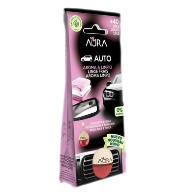 Ambientador Aura Coche Aroma Limpio 1 Unidad