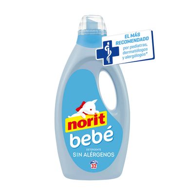 Detergente delicado bebe NORIT, garrafa 32 dosis