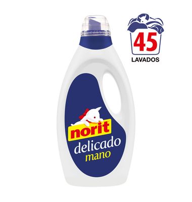 Detergente delicado a mano NORIT, garrafa 45 dosis