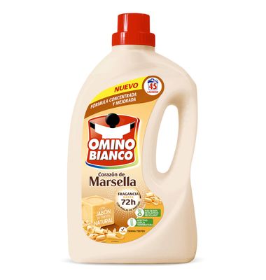 Detergente líquido Marsella OMINO BIANCO, garrafa 45 dosis