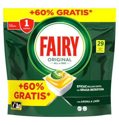 Lavavajillas Fairy Original 18+11 29 Dosis