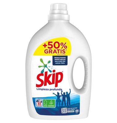 Detergente líquido limpieza profunda SKIP, garrafa 35 dosis