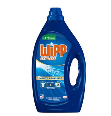 Detergente en gel WIPP AZUL, garrafa 40 dosis