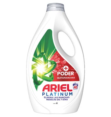 Detergente Liquido Ariel Plat Ext.Poder Quit 40 Dosis