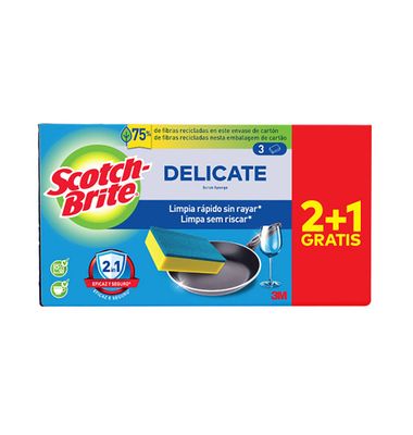 Estropajo Scoth-Brit No Raya 2+1 Unidades 3 ud