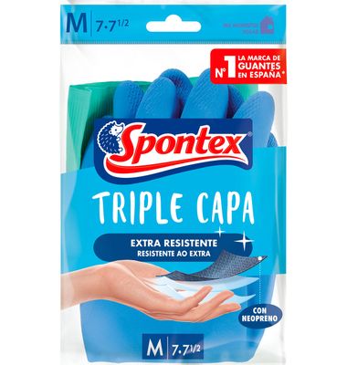 Guantes Spontex Triple Capa M 1 Par
