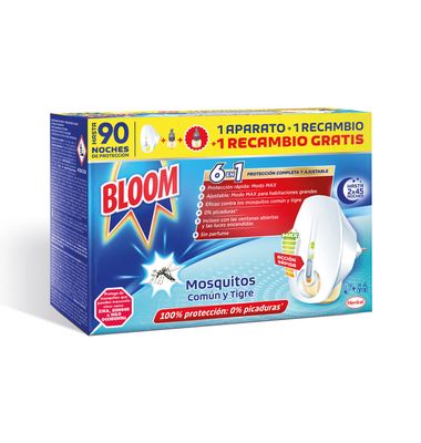 Insecticida Eléctrico Bloom Aparato + 2 Recambios