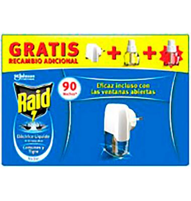 Insecticida Raid Electrico Aparato + 2 Recambios