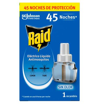 Insecticida Raid Electrico Liquido Recambio 1 Unidad