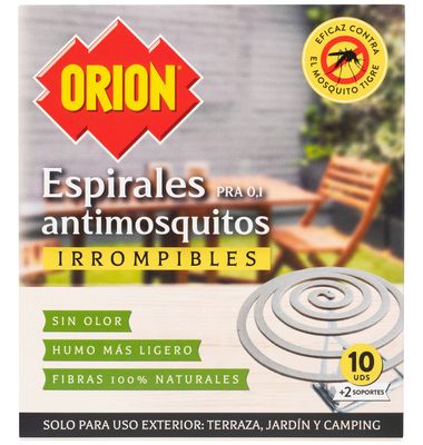 ORION Espirales antimosquitos 10 uds. 10 unidades