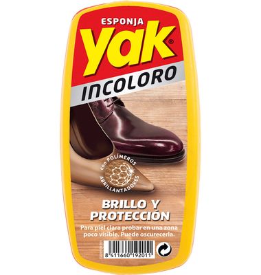 Esponja incolora para calzado YAK, pack 1 unid.