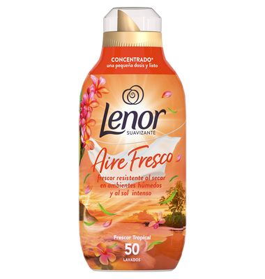 Suaviazante frescor flor tropical LENOR, botella 50 dosis