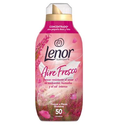 Suavizante frescor flor silvestre LENOR, botella 50 dosis
