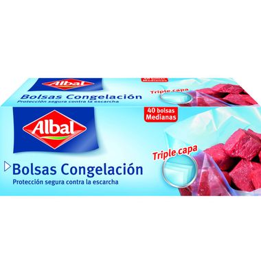 Bolsas de congelación medianas Albal 40 ud. 40 unidades