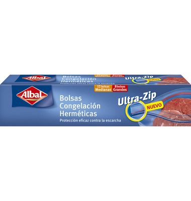 Bolsa para congelar ziploc ALBAL, caja 20 uds 20 unidades