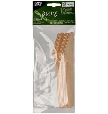 Cuchillos Pure Madera 10 Unidades