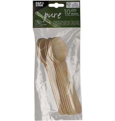 Cuchara Pure Madera 10 Unidades