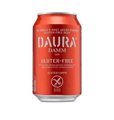 Cerveza Damm Daura Sin Gluten Lata 33 cl