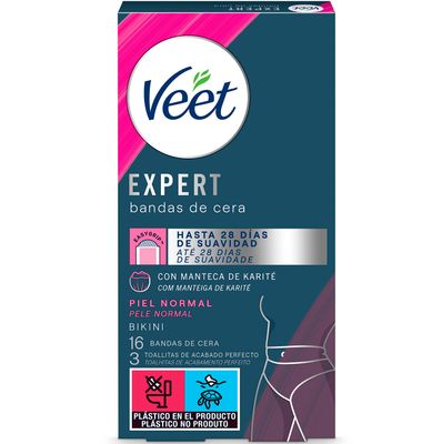 Bandas Veet Exper Bikini 16 Unidades