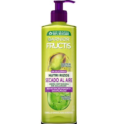 Crema capilar rizos sin aclarado FRUCTIS, dosificador 400 ml