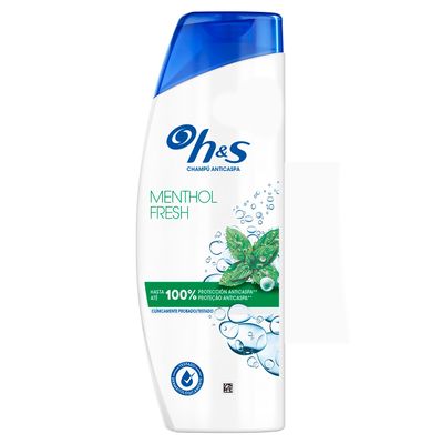 Champú menthol formato ahorro H&S, bote 300+30 ml