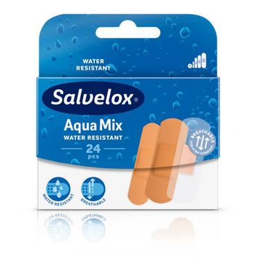 Apósitos Salvelox Aqua Mix Water Resistant 24 Unidades