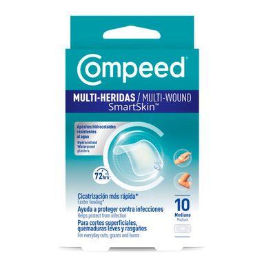 Mult-Herida Compeed Tamaño Mediano 10 Unidades