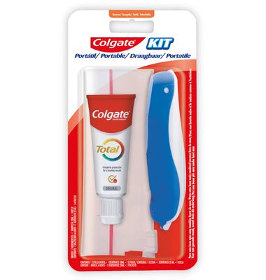 Kit Viaje Colgate 1 Cepillo+1 Dentifrico 1 Unidad